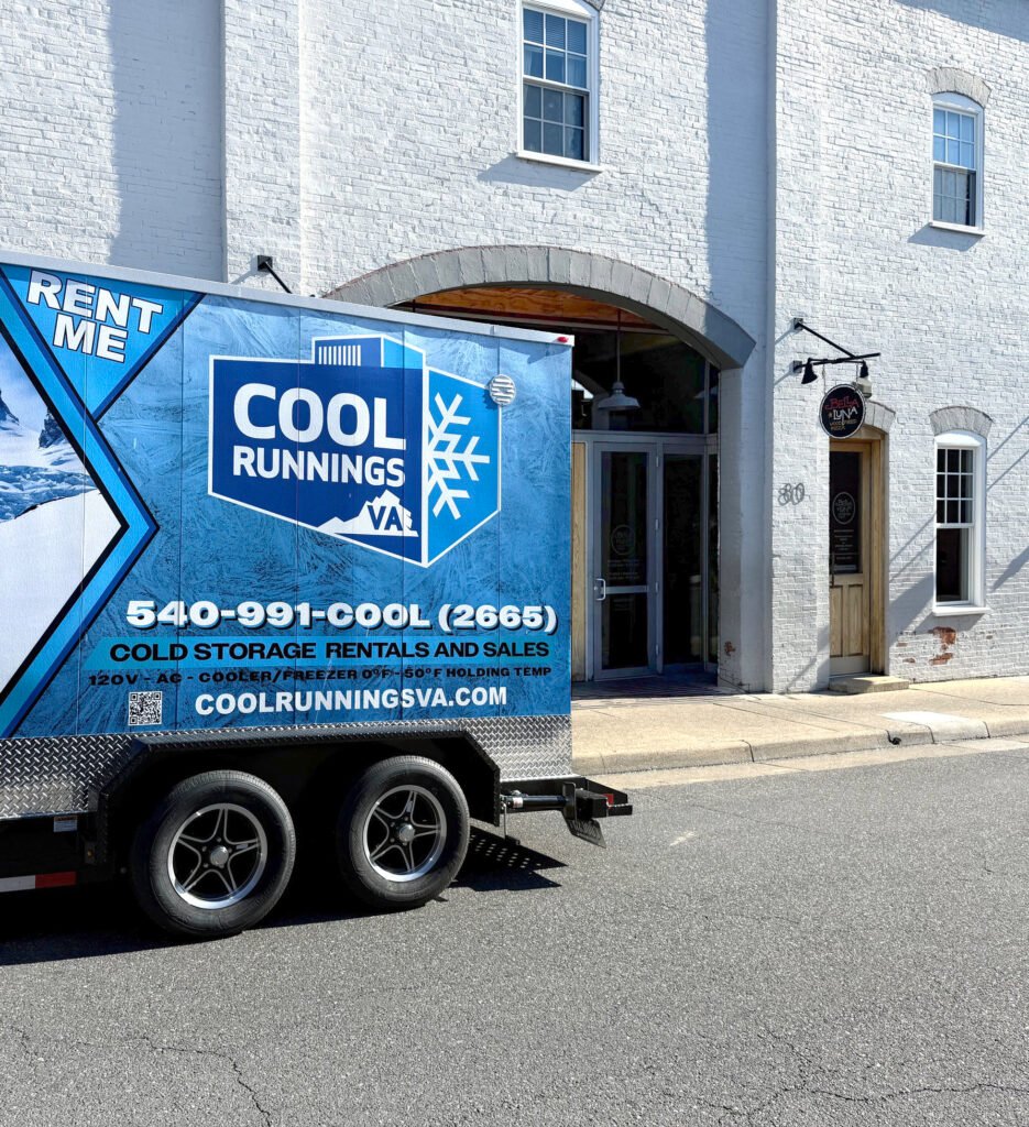 freezing unit in front of restaurant